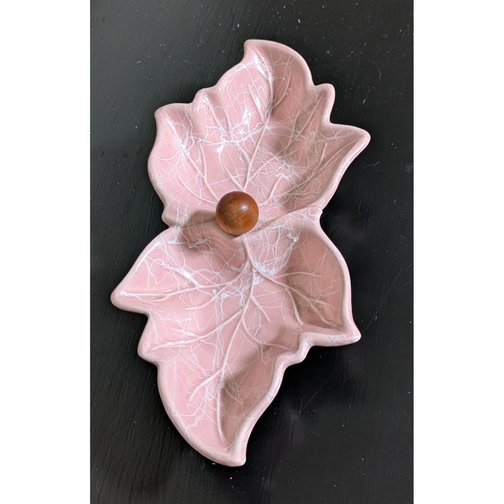 Vintage MCM California Pottery Pretty in Pink Candy/Trinket Dish, Circa‎ 1950's
